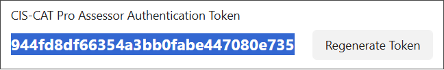You can use the Regenerate Token button to the right of the token if necessary.
